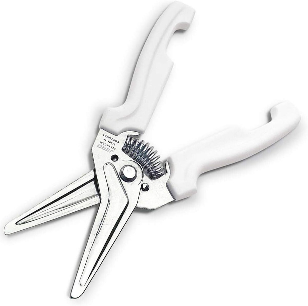 JERO Stainless Steel Kitchen Shears with Holder - Spring Assisted Scissors