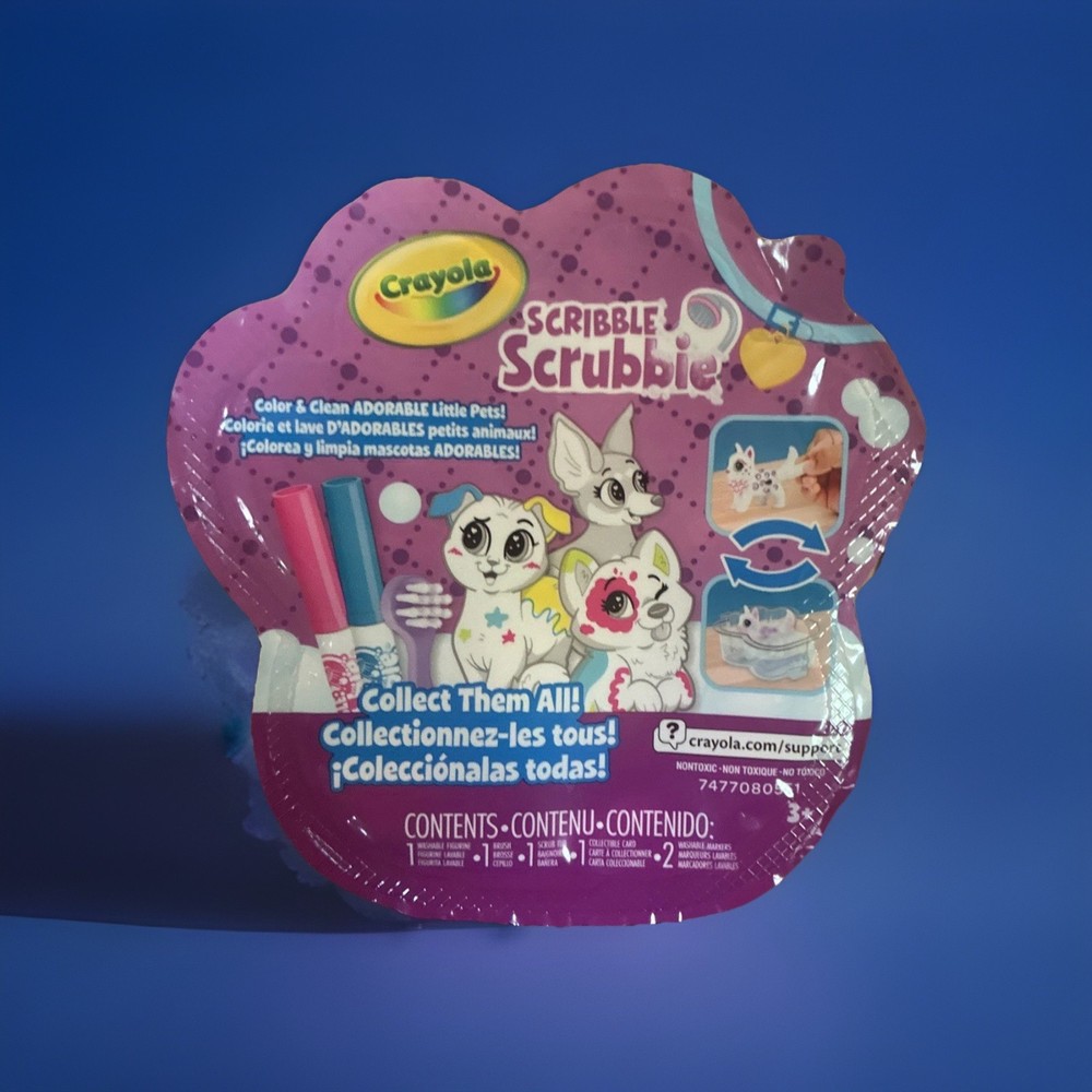 Crayola Scribble Scrubbies Pets Washable New In Box William