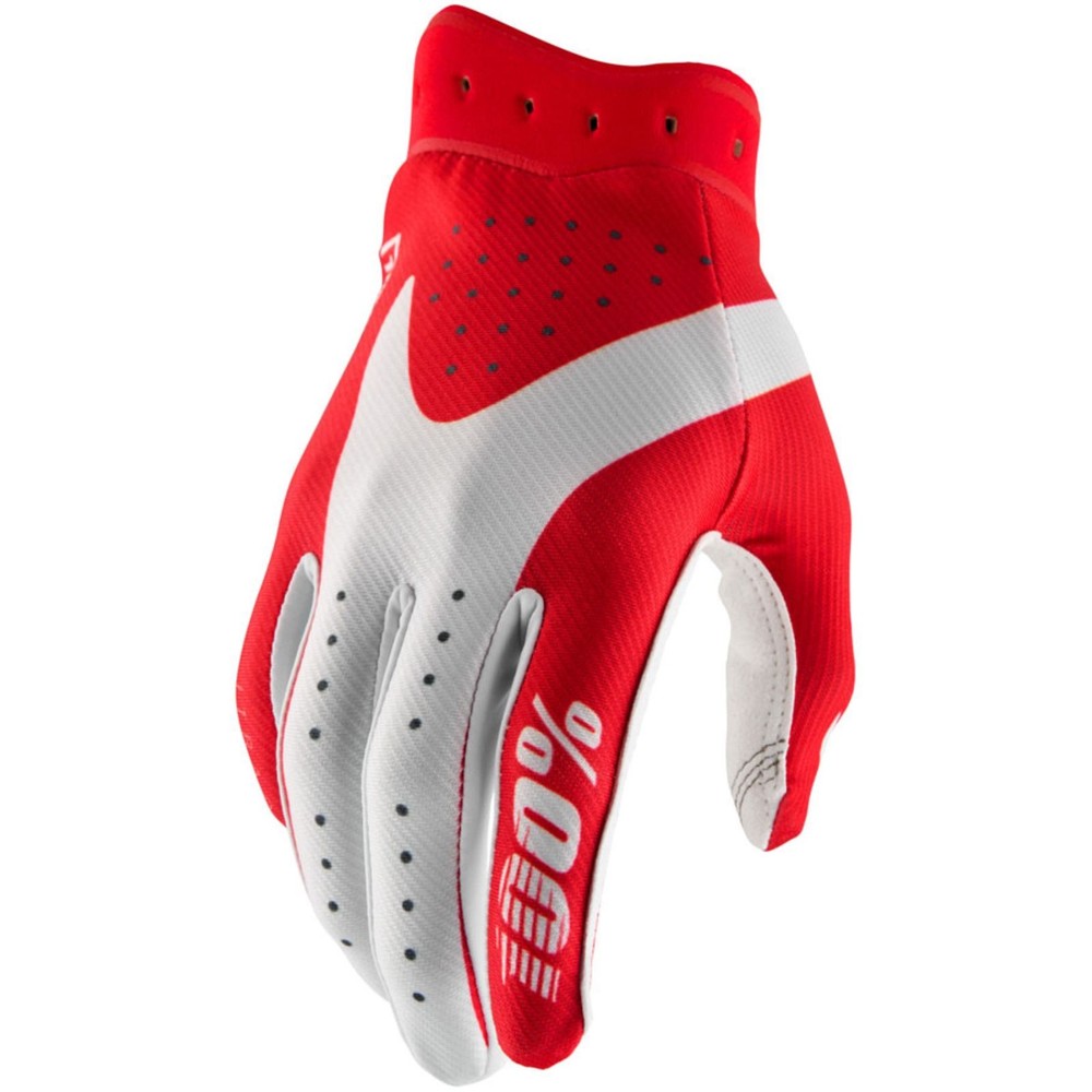 100% Itrack 2 Gloves - Red - Medium 10044-00010