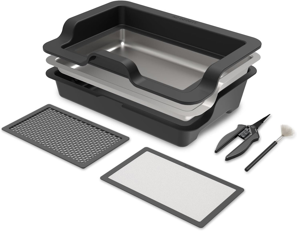 AC Infinity Large Trim Tray System 20-Inch, Interchangeable 3-Tray & 2-Screen Ki