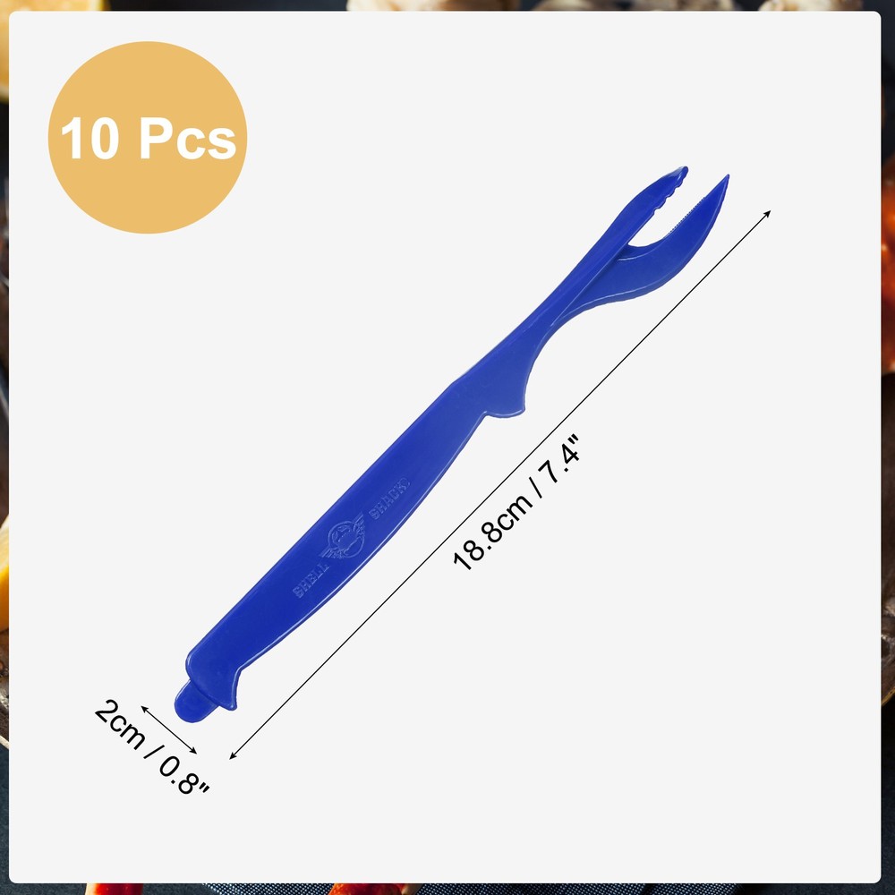 10pcs Crusher Forks/Pick for Wholesale (Blue)