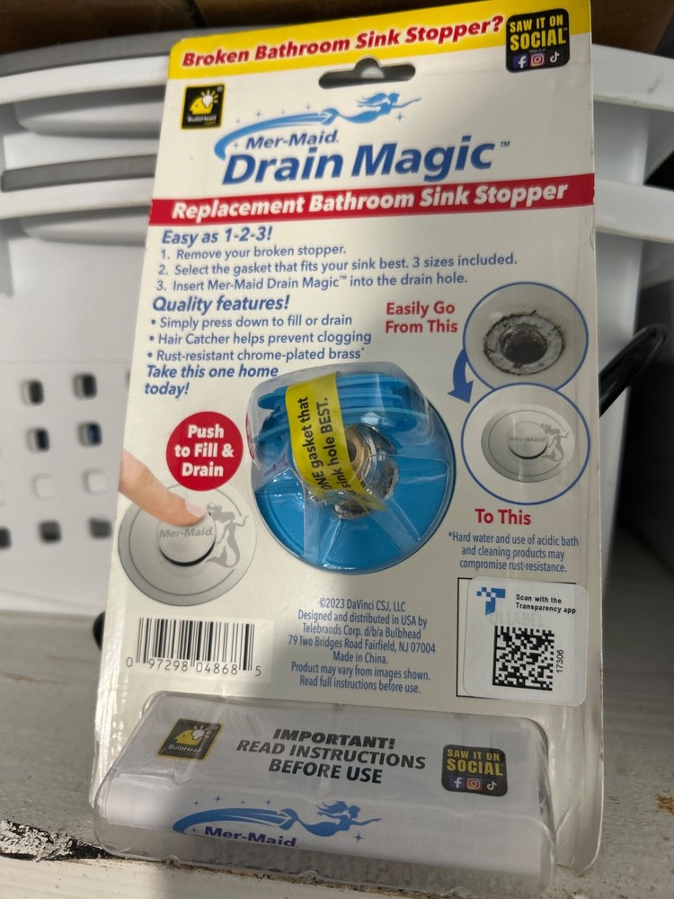 drain magic sink stopper