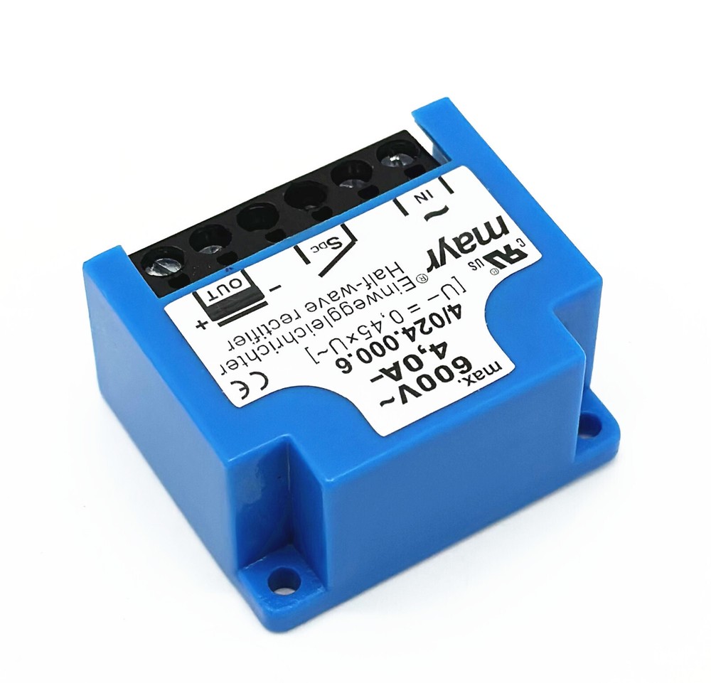 MAYR 4/024.000.6 600V 4.0A One Way Rectifier Half-wave Brake Rectifier Module-