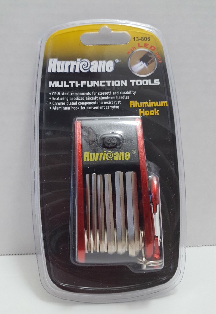 Hurricane 10-in-1 Multi-Function Tools w/ Aluminum Hook