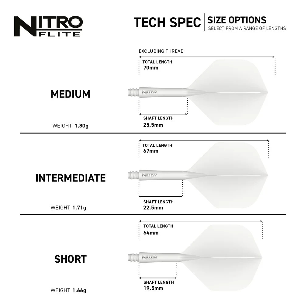Red Dragon Nitro Flite Solid White and White
