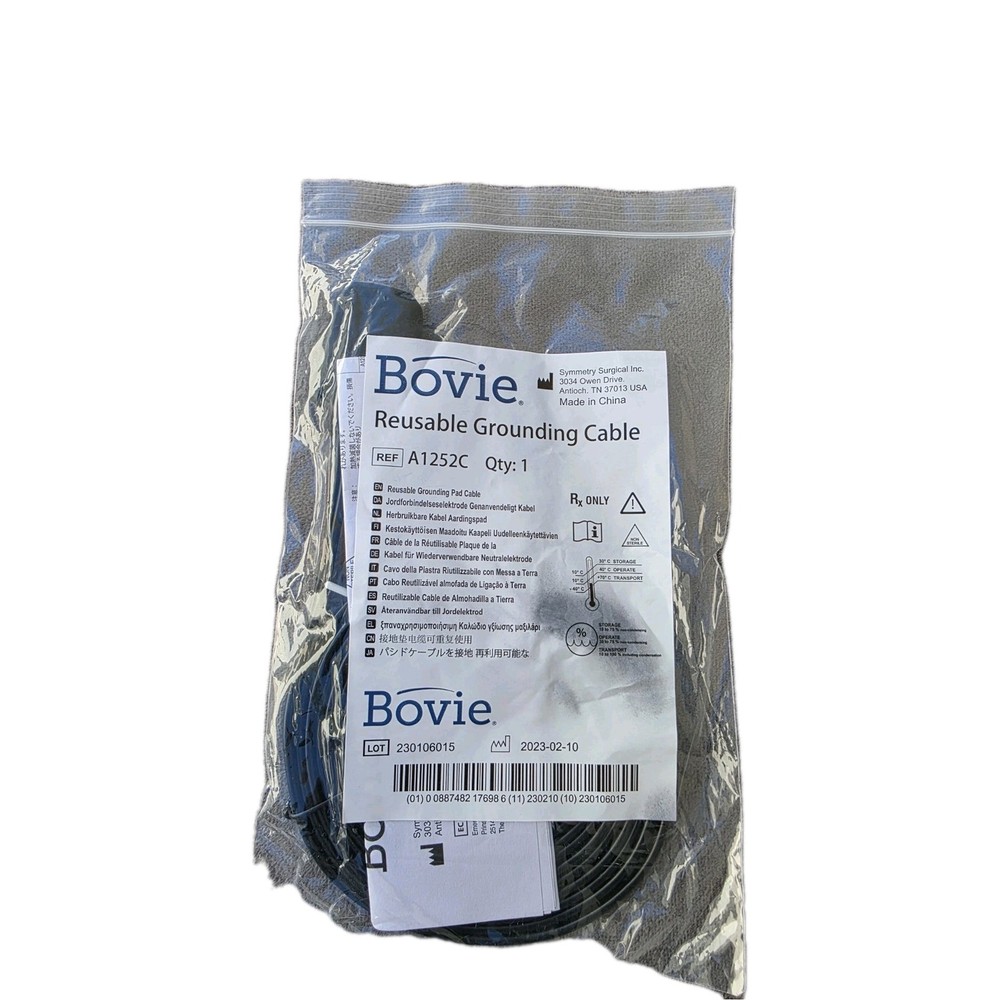 Bovie Reusable Grounding Cable for Return Electrode