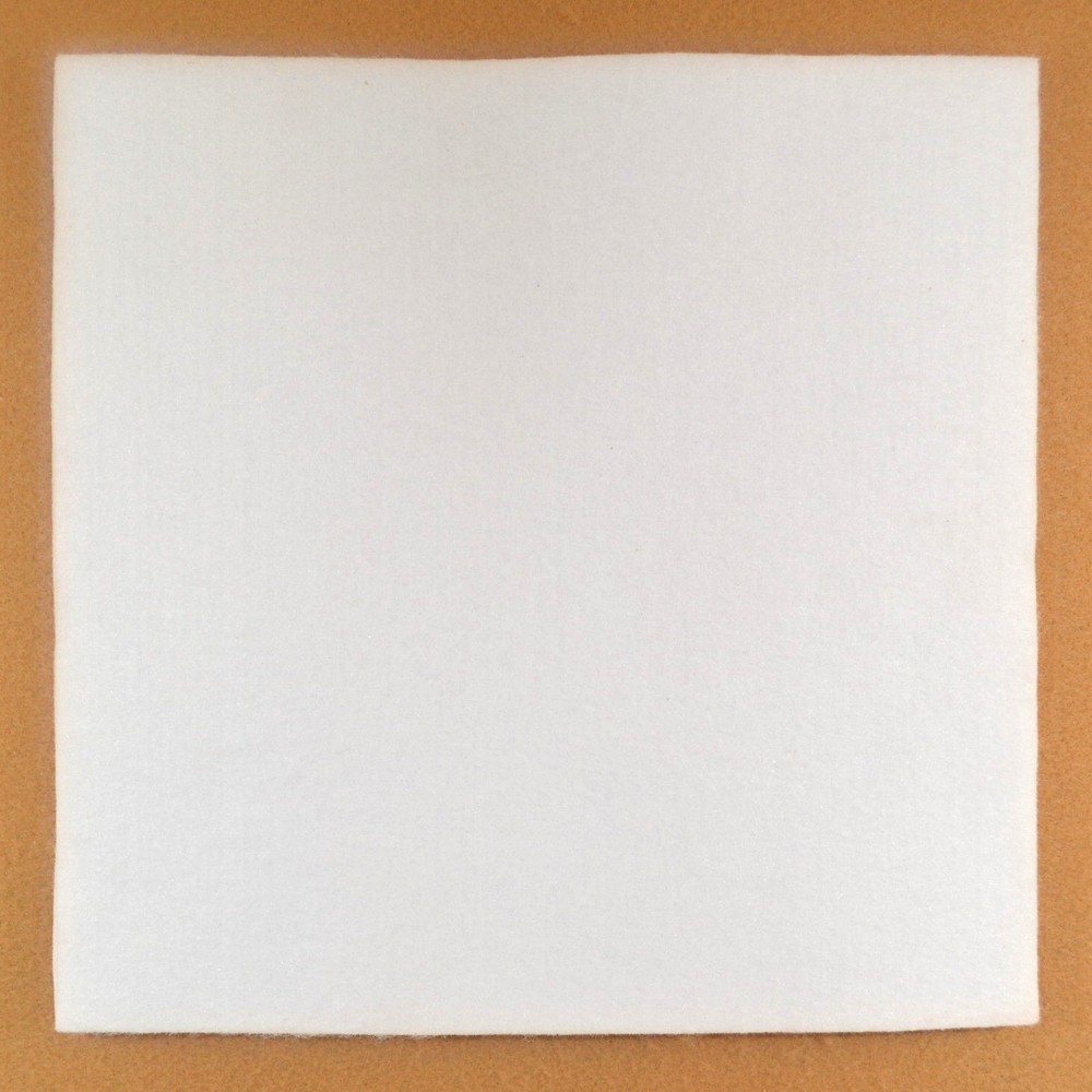 Felt - White - 1/2" Thick - 8 1/2" x 11" - Pack of 1 (E493)