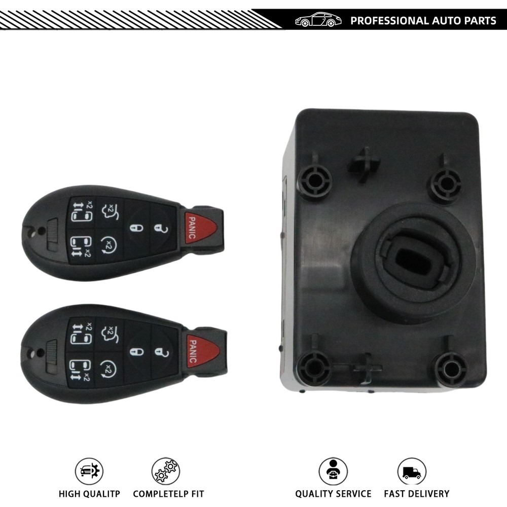 For 09-12 Dodge Ram 1500 Wireless Ignition WIN Module Node -Programmed w/Keys