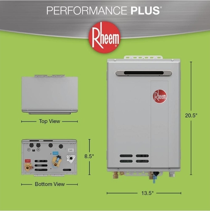 Performance Plus 7.0 GPM Non-Condensing Outdoor Natural Gas Tankless Water...