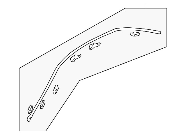 Genuine Mitsubishi Drip Molding MR328660