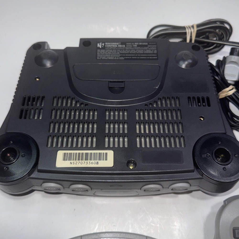 Nintendo 64 N64 Console W/ Ready To Rumble Game Controller Cables Tested Working