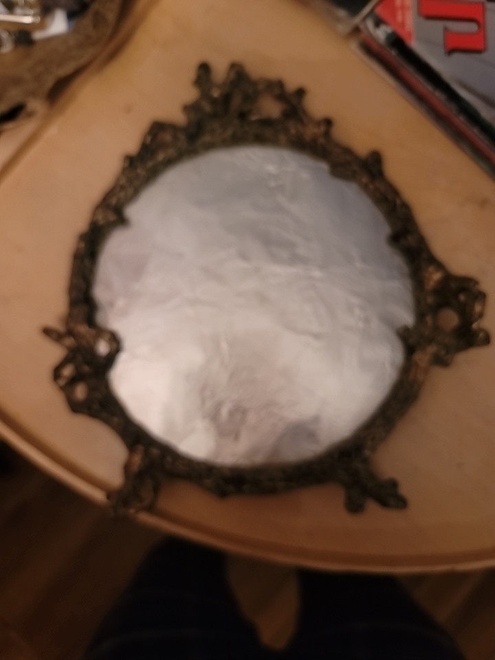 Antique Bronze ART nouveau Mirror Frame - Tree Branches