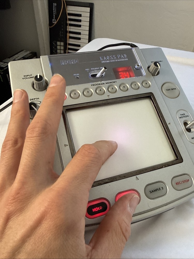 Korg KAOSS PAD KP2 Dynamic Effects Controller DJ Touch Pad FX w/ Power Supply