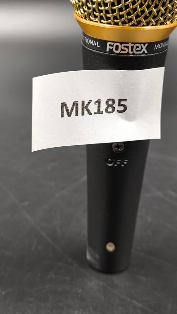 Fostex M-5 Unidirectional Microphone Used Working Black