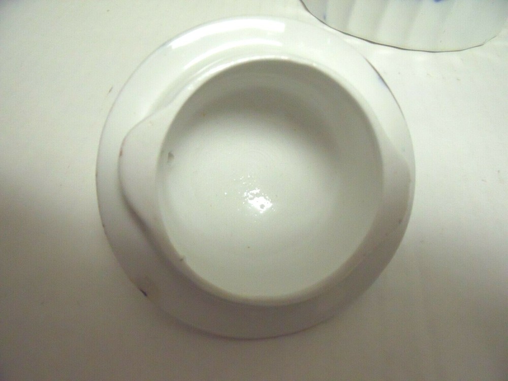 Early English Blue Willow Pattern Swirl Coffeepot