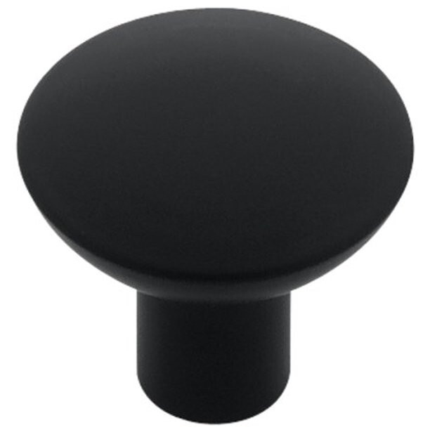 (5 Pack) 1-1/4 inch Martini Knob Flat Black