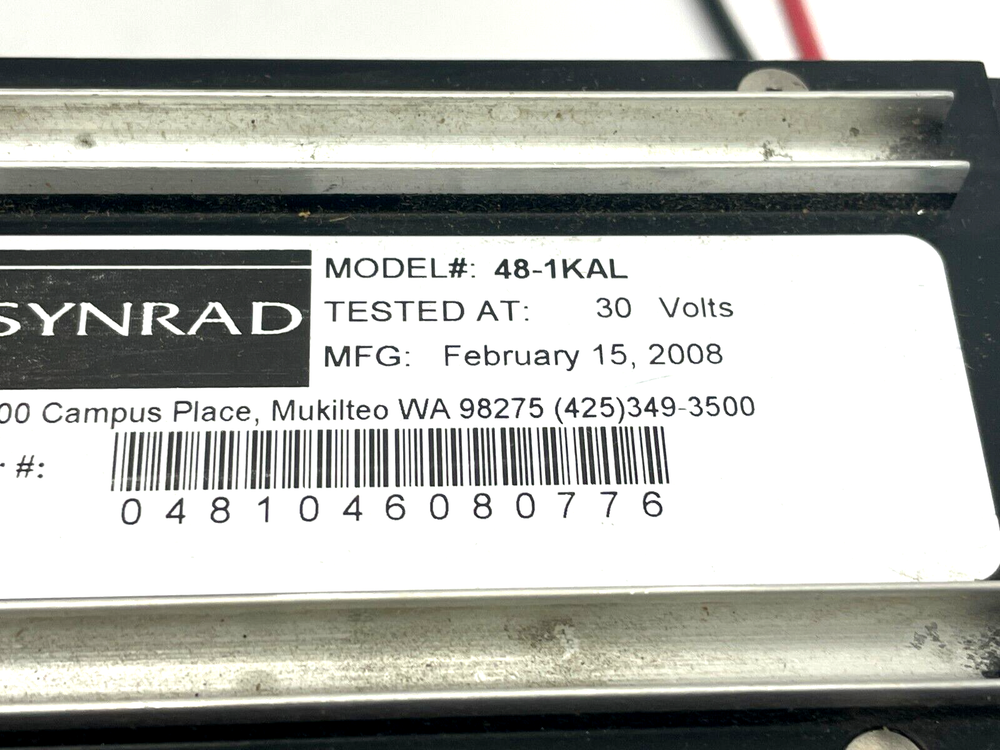 Synrad 48-1KAL Carbon Dioxide Laser 30w Max