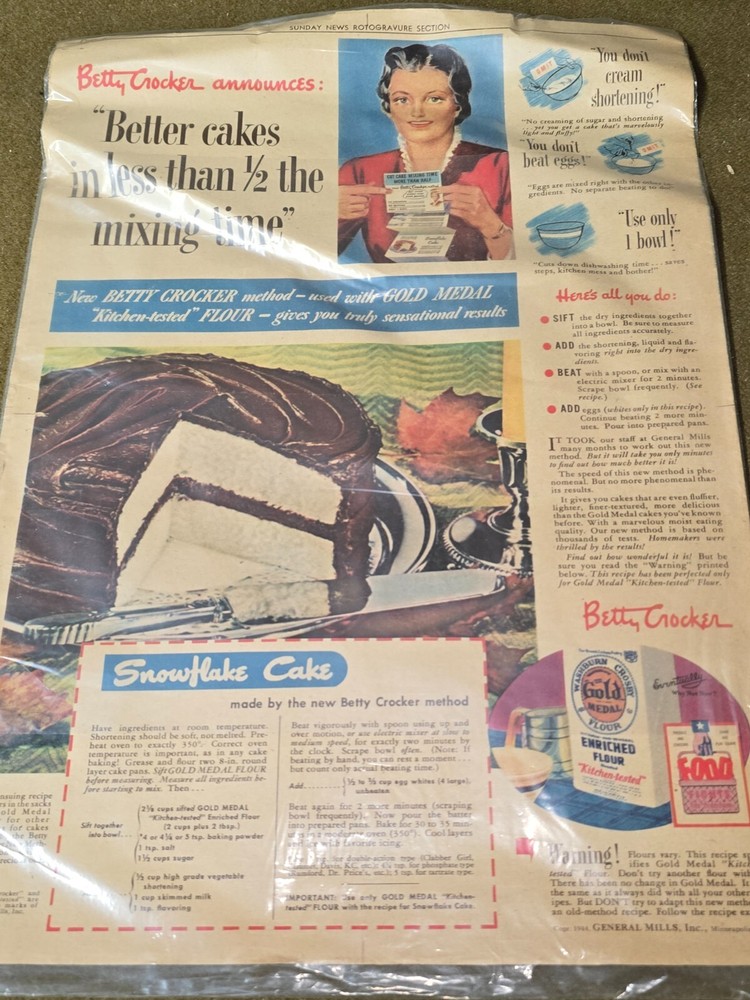 WWII Era Full Page Ike Image Dated 1945