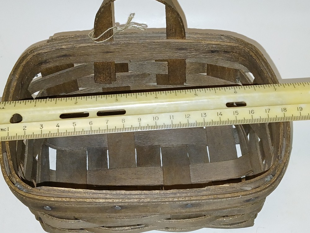 1981 1 Longaberger Keepsake Basket w/Leather Handle & 1 Smaller Signed 1981