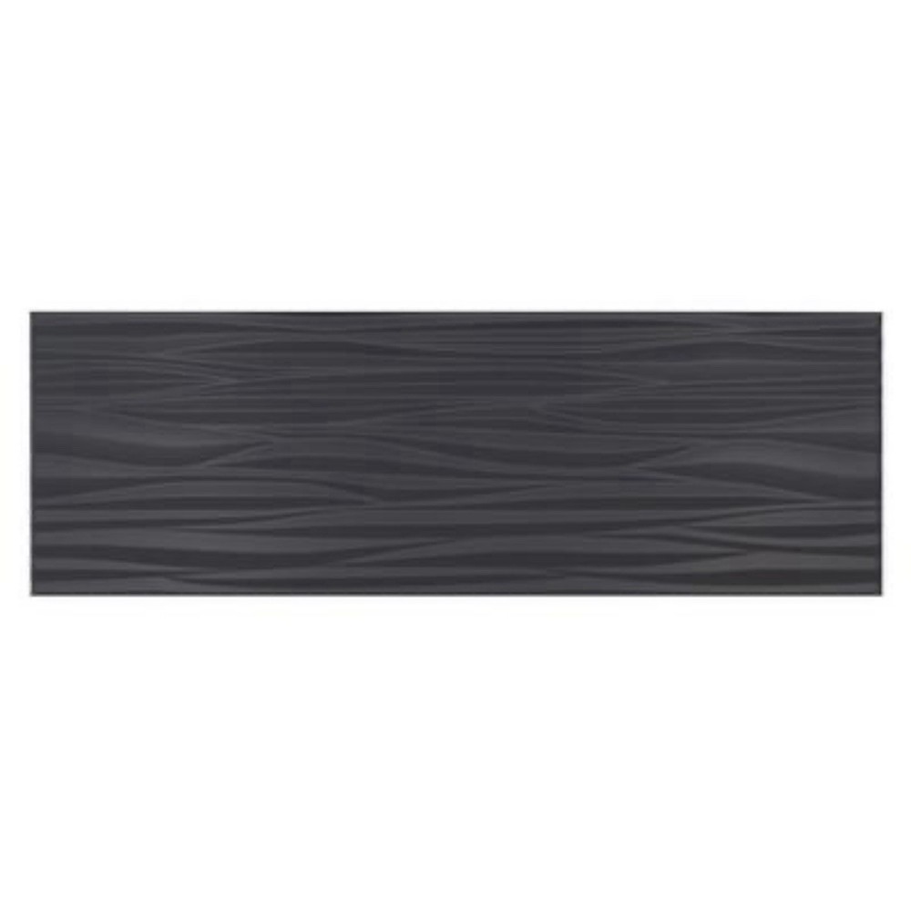 Black Crocodile Textured Matte Ceramic Abstract 30x60 Wall Tile
