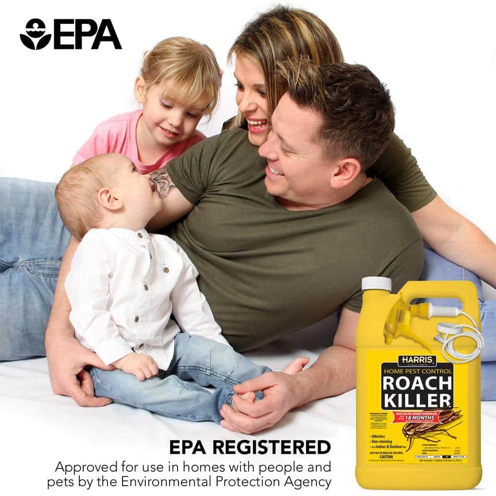 1 Gal. Roach Killer Spray , Included sprayer for easy application 128 fl oz.