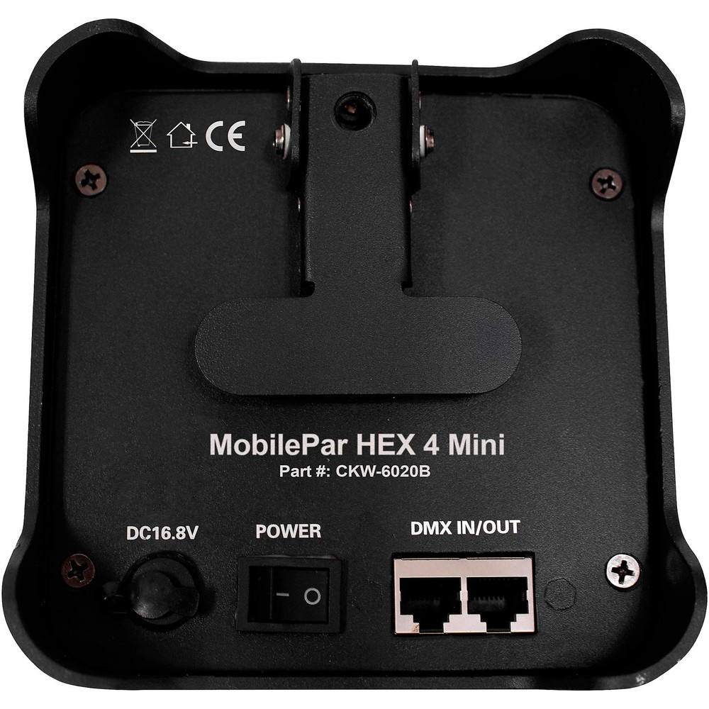 ColorKey MobilePar Mini HEX 4 Battery-Powered Wireless LED Effects Light, 4-Pack