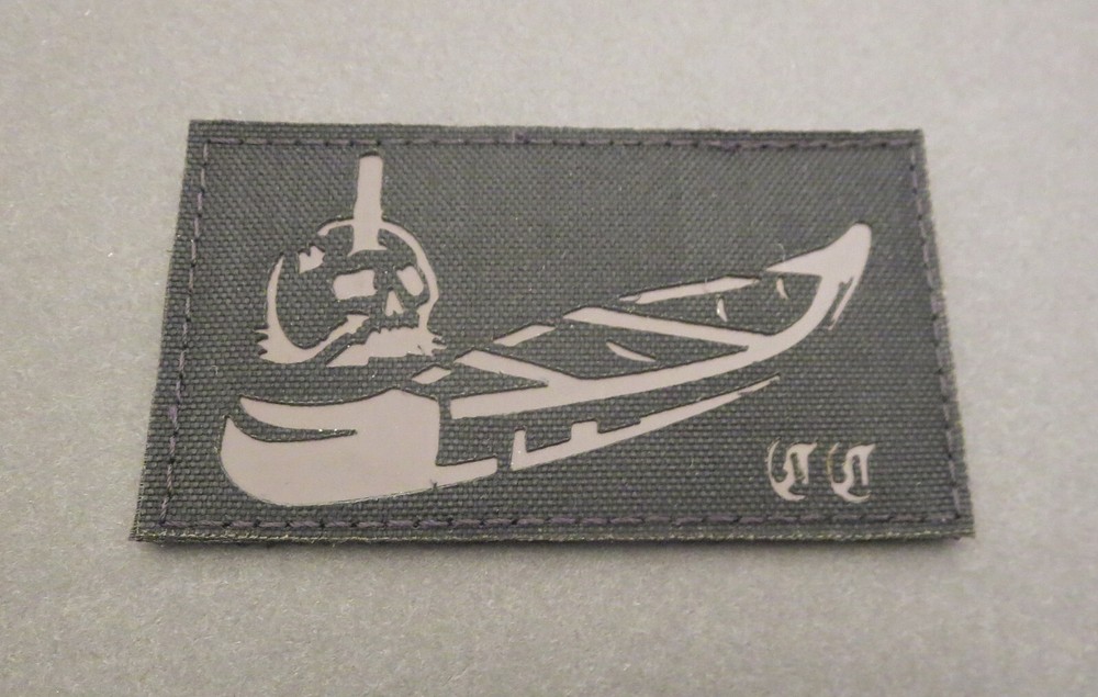 AUTHENTIC FORWARD OBSERVATIONS GROUP FOG BLACK CANOE CLUB PATCH IR REFLECTIVE