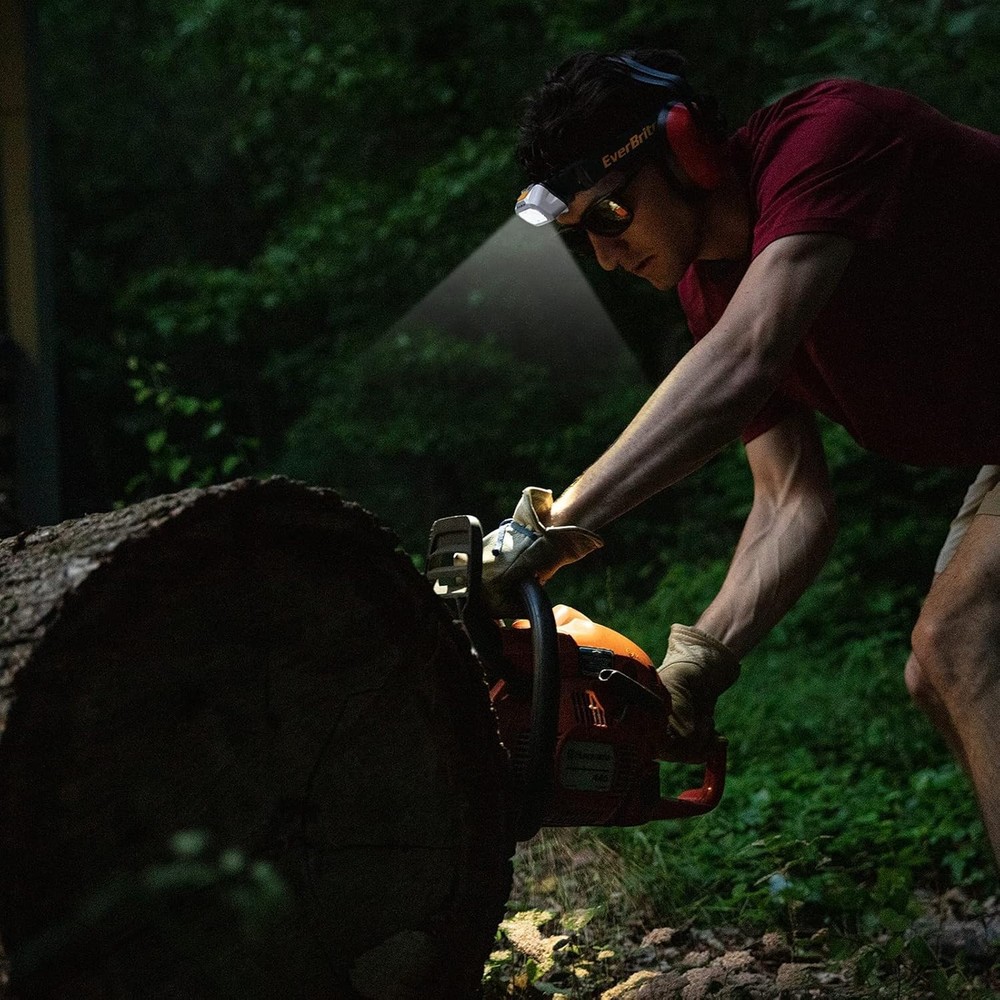 LED Headlamp 2 Pack Battery Powered 4 Mode Adjustable Waterproof Light