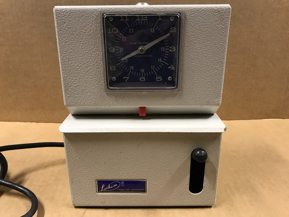 Lathem Model #2201 Punch Time Clock - A-630502 - Tested