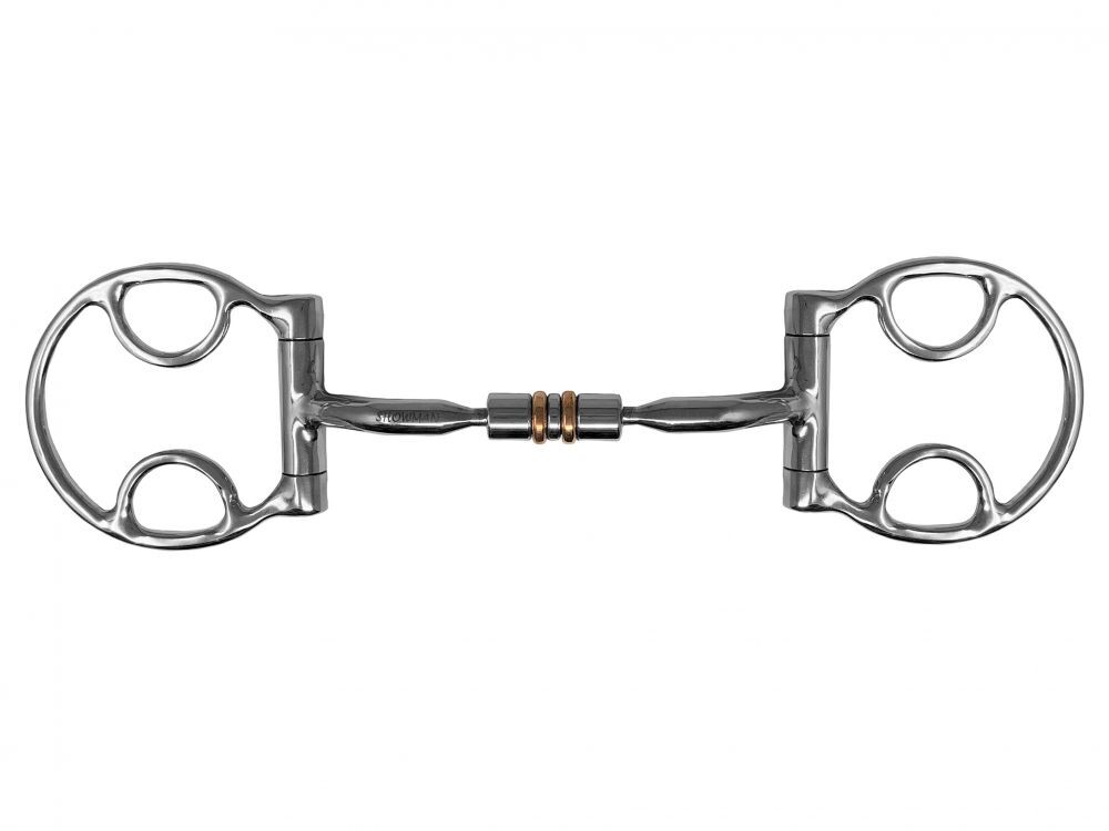 Showman Western Fixed D-Ring Bit w/ Copper Roller Mouth