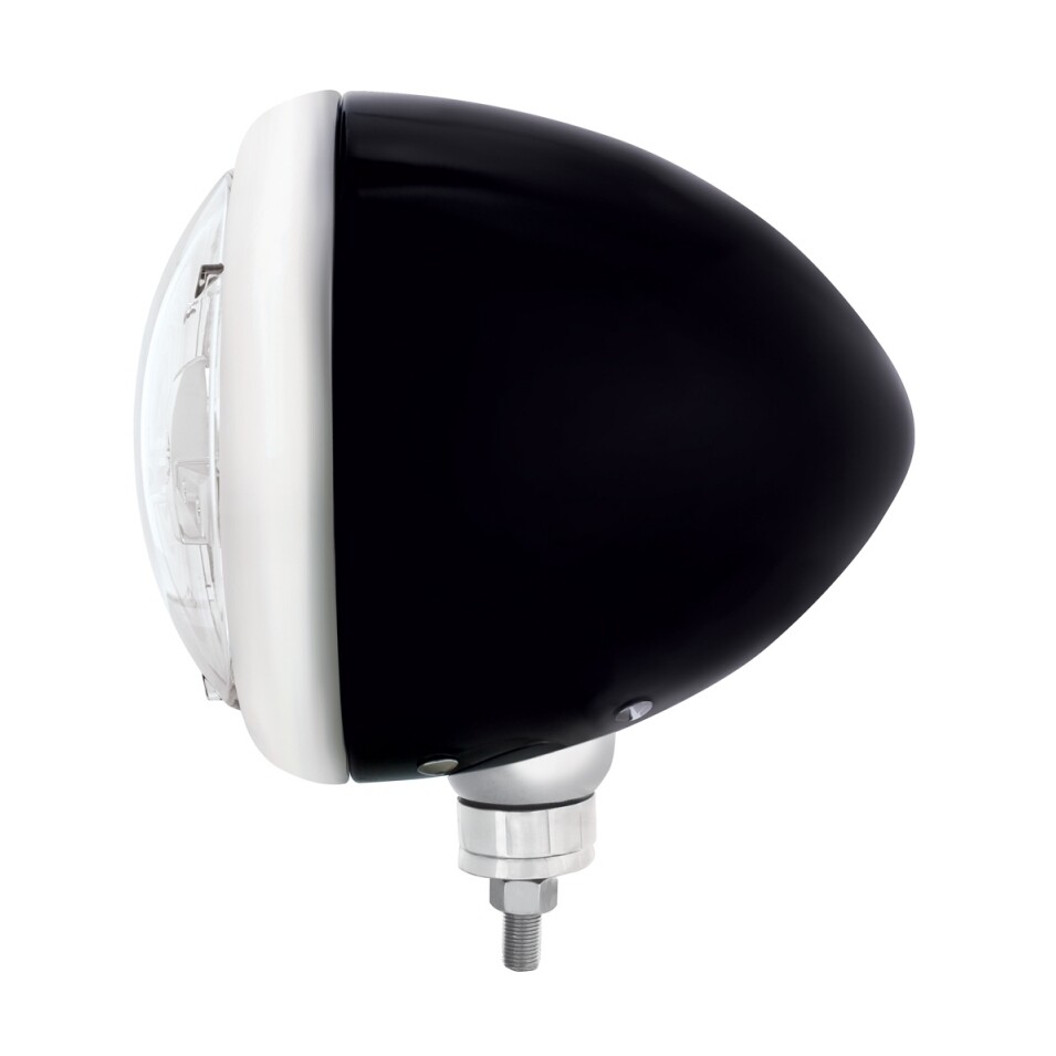 Black Guide Headlight 5 LED Bulb - Chrome