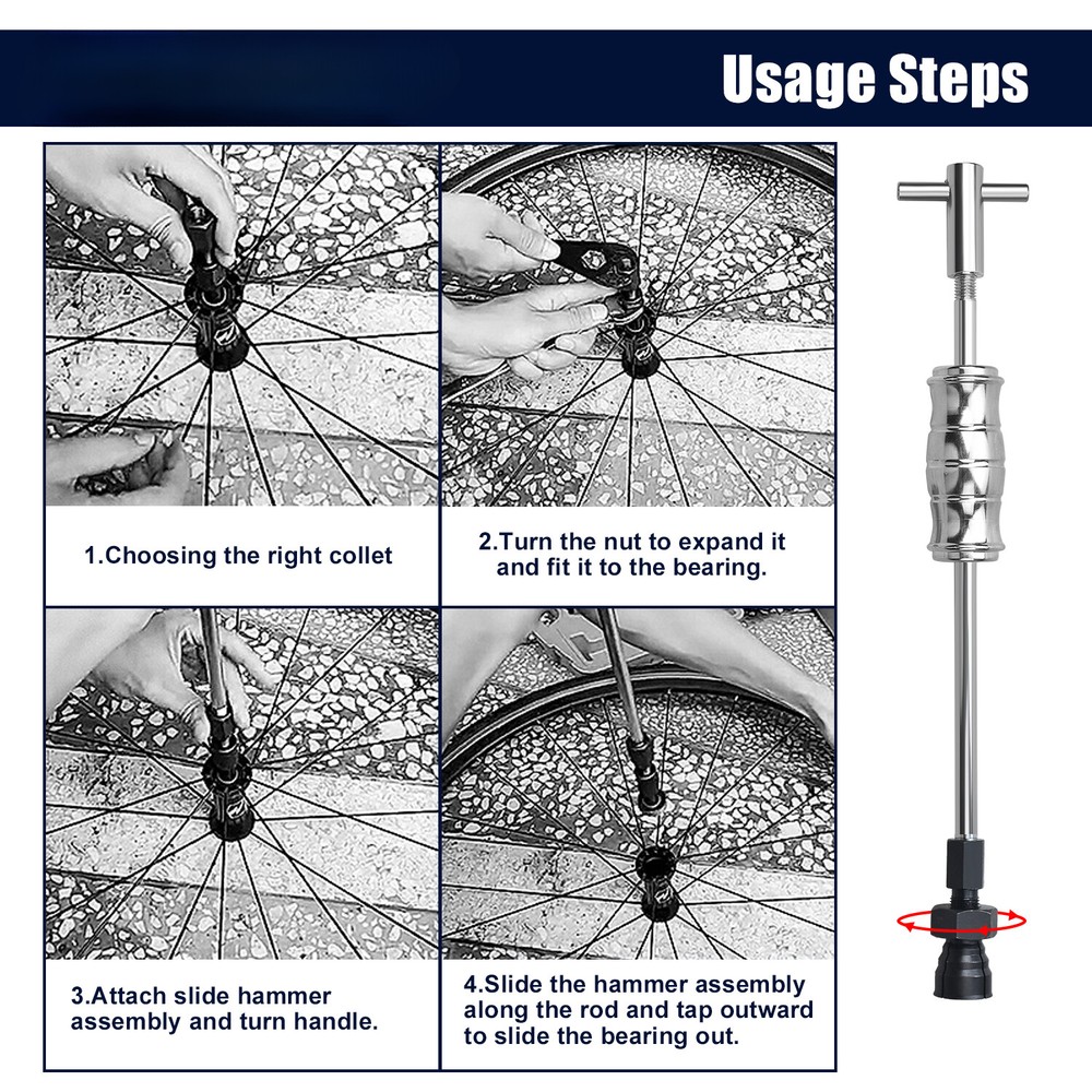 Internal Bearing Remover Slide Hammer Set Blind Hole Inner Puller Set Bearing