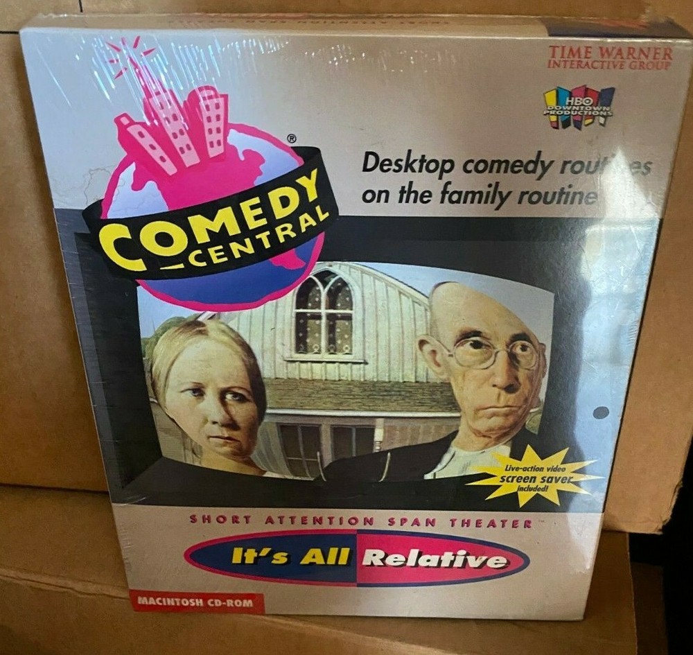 Comedy Central It's All Relative CD-Rom Short Attention Span Theater MPC Sealed