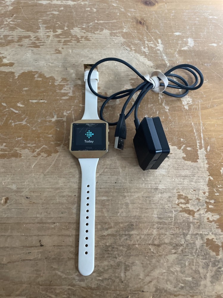 Fitbit Blaze Activity Tracker Medium White Band With Charger