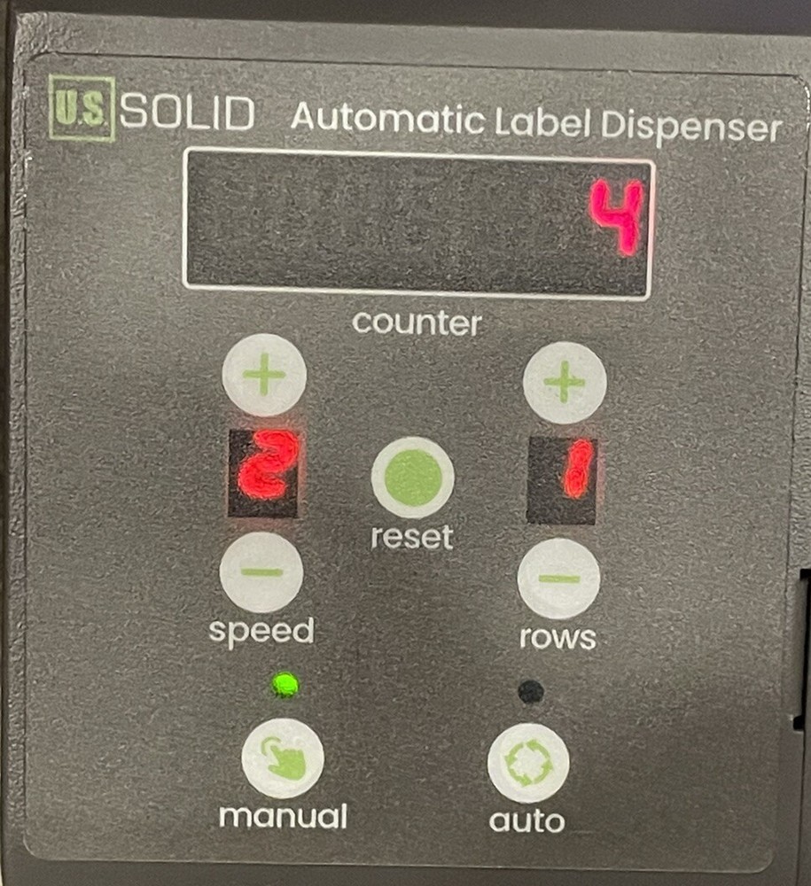 U.S. Solid Automatic Label Dispenser USS-LD00022-80 *NEW* MISSING PARTS