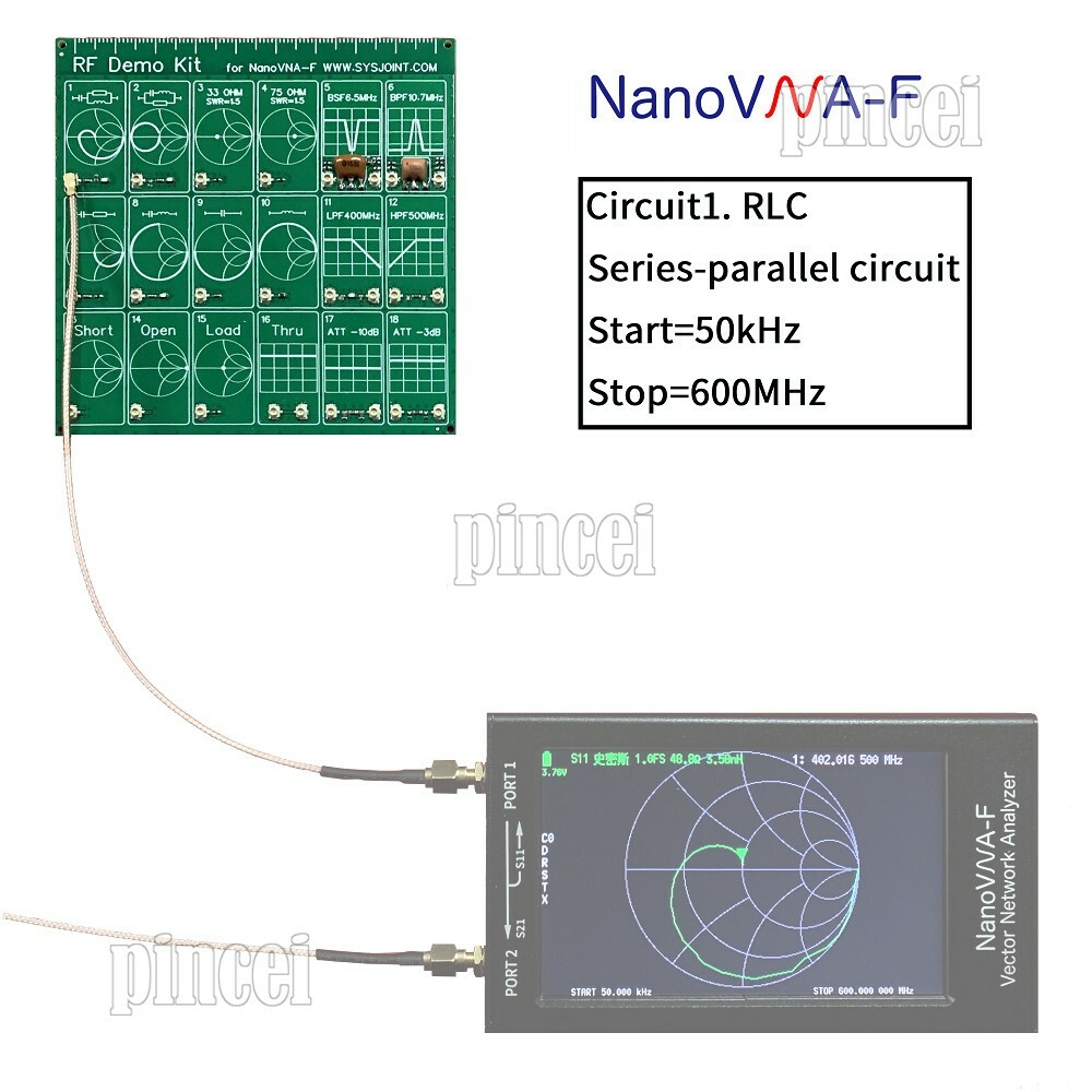 RF Demo Kit NanoVNA-F RF Test Board For HAM Vector Network Analyzer Filter