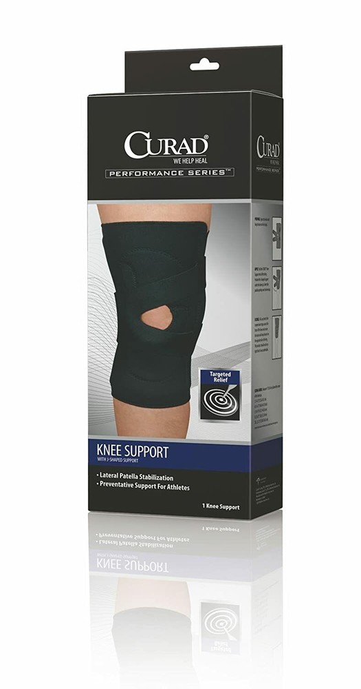 Curad Knee Support with J Shaped Support Right X-Large