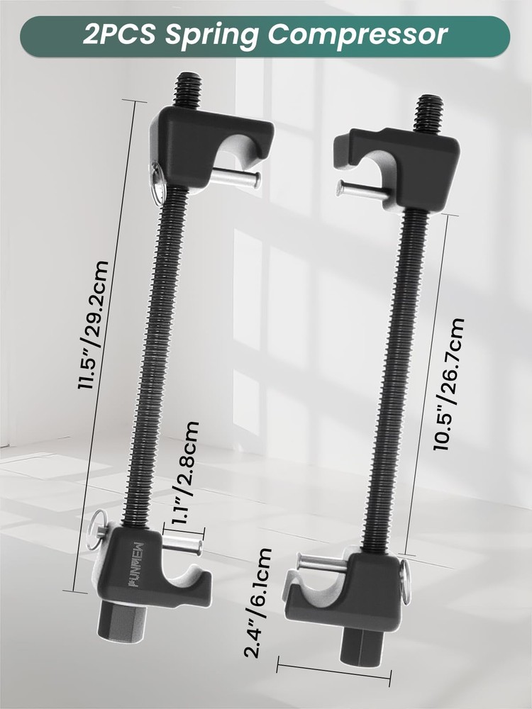 Coil Spring Compressor Tool 2pc Macpherson Strut Spring Compressor Tool For Susp