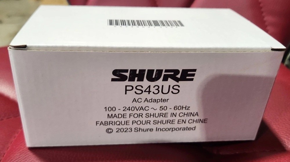 SHURE PS43US AC Adapter Power Supply new