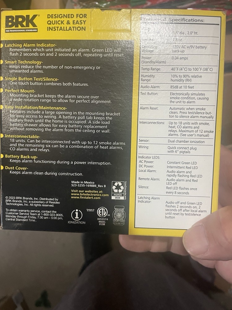 smoke alarm hard wire