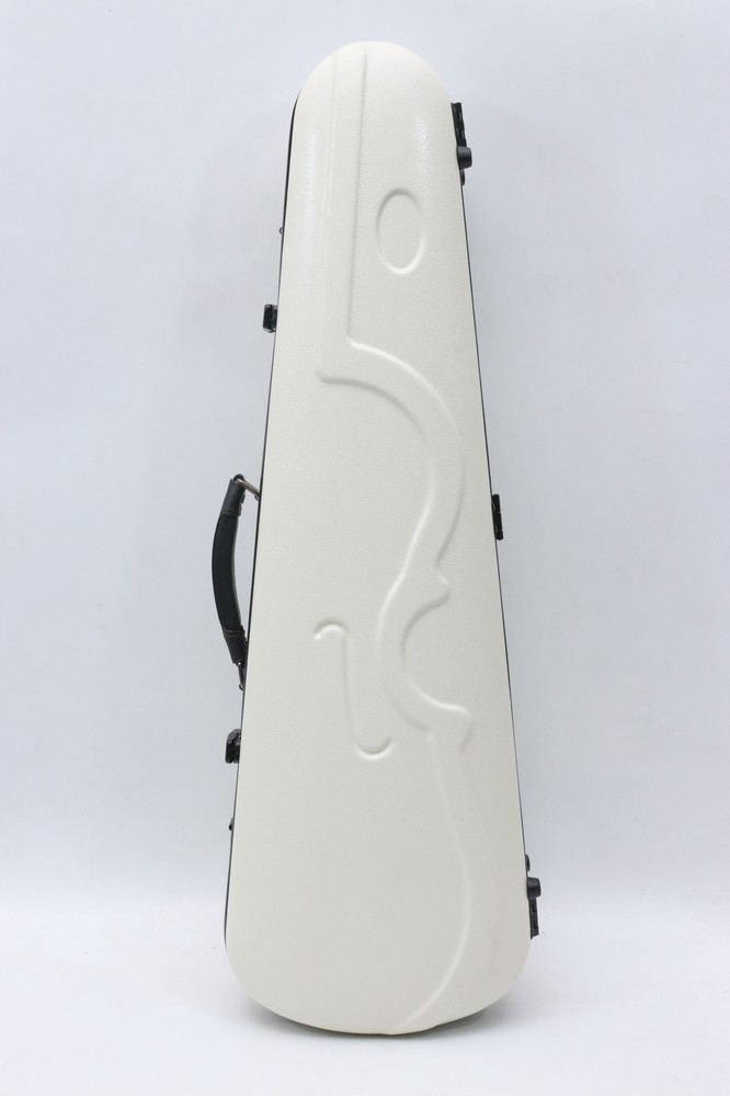 Hard Shell Violin Case 4/4 Full Size Violin Box white Violin Case with Strap bow