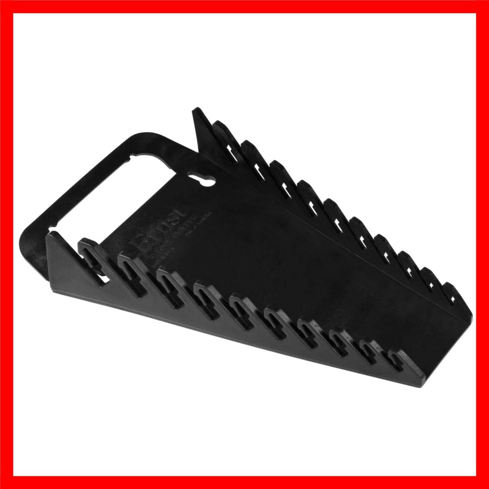 Gripper Wrench Organizer, 10 Tool, Black