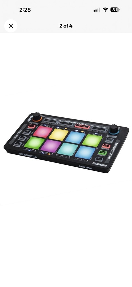 Reloop NEON USB Modular Drum Pad Performance Controller for Serato DJ