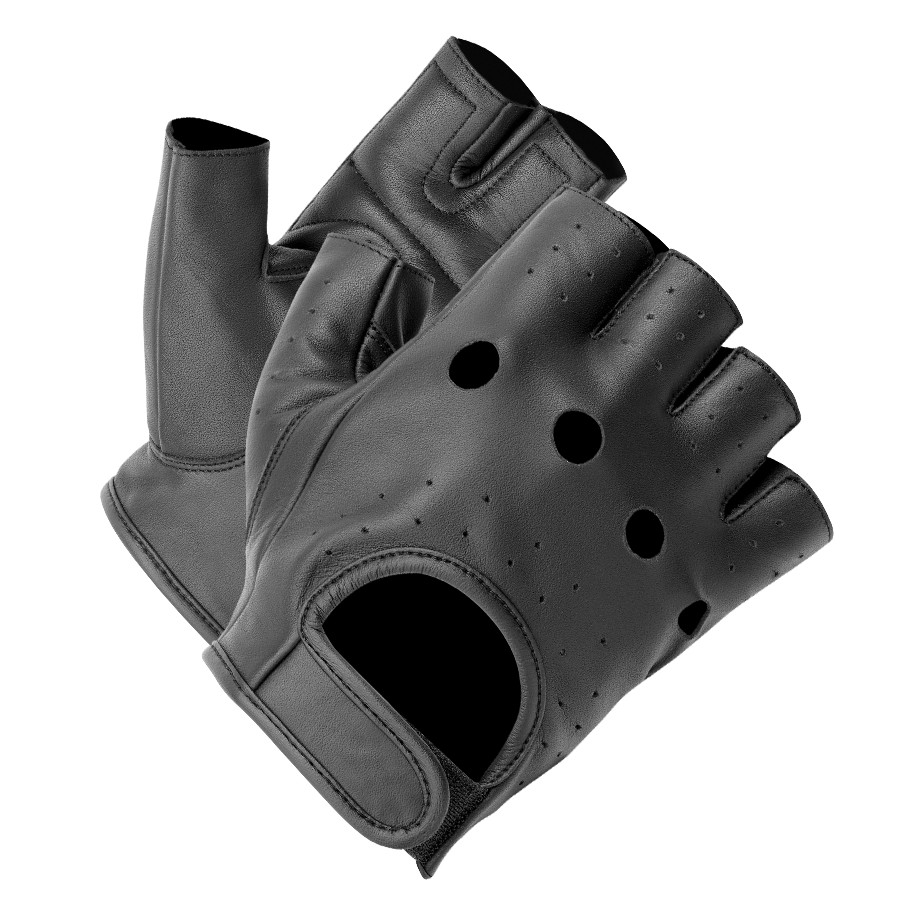 BUSE Chopper black motorcycle gloves