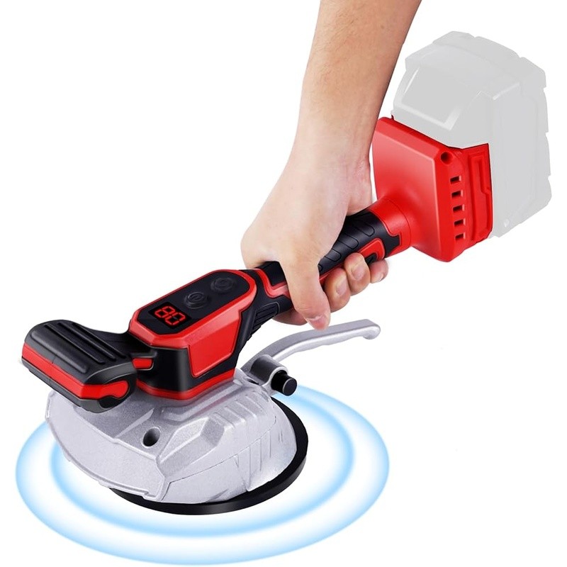 18V Tile Vibration Tool Adjustable Speed Strong Suction 110lbs Capacity New