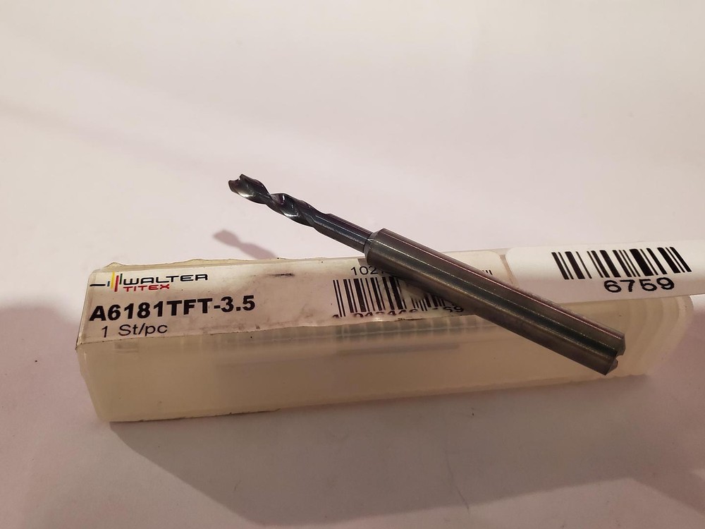 Walter A6181TFT-3.5 carbide drill 3.5mm