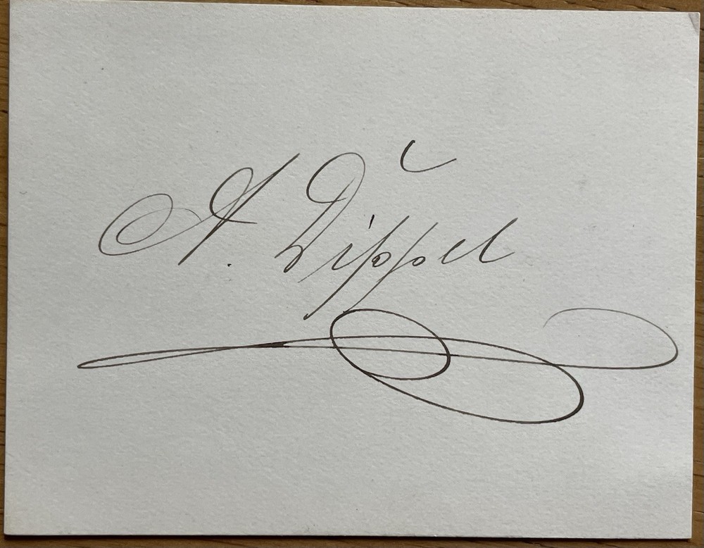 German Tenor Andreas Dippel Autograph