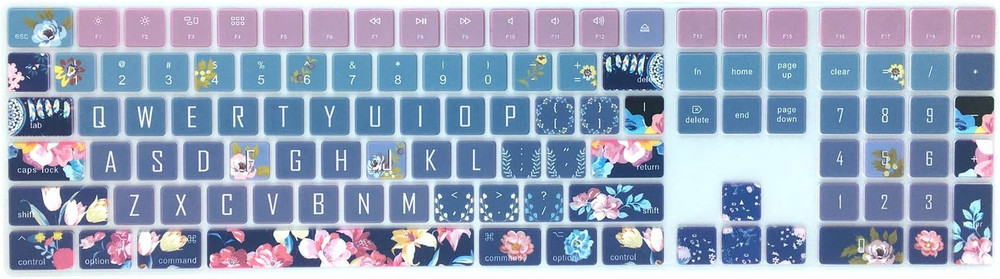 Silicone Keyboard Cover for Apple Imac Magic Keyboard with Numeric Keypad MQ052L