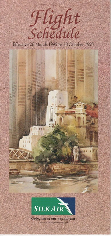 SilkAir timetable 1995/03/26