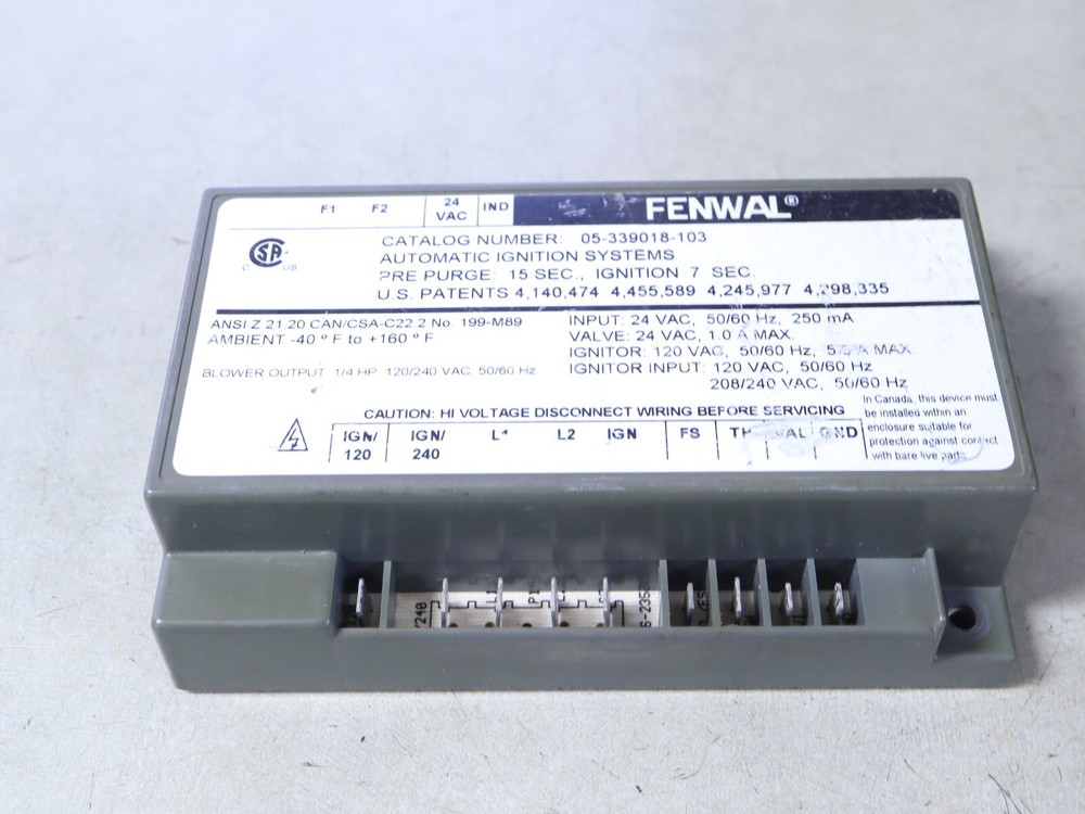 FENWAL 05-339018-103 Automatic Ignition Systems Control Module